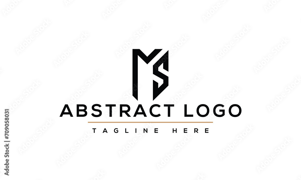 MS initial letter logo design