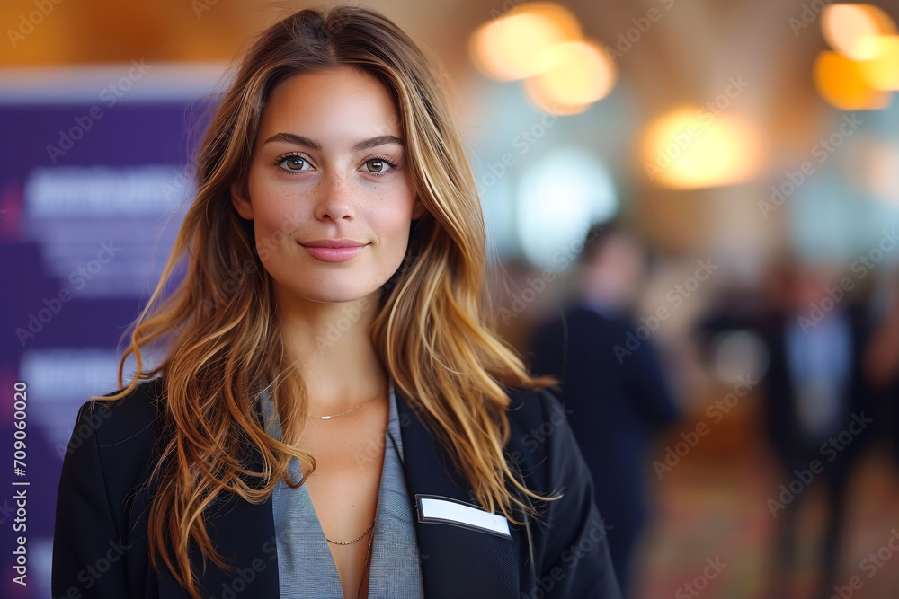 Photo of a young smiling business woman Photo of a young smiling business woman