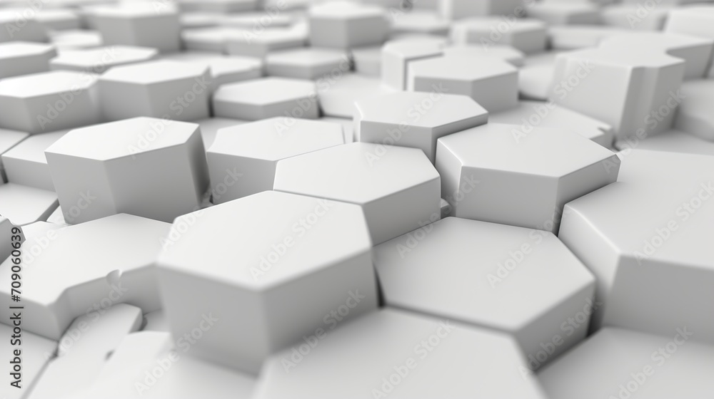 White hexagonal abstract 3d background White hexagonal abstract 3d background