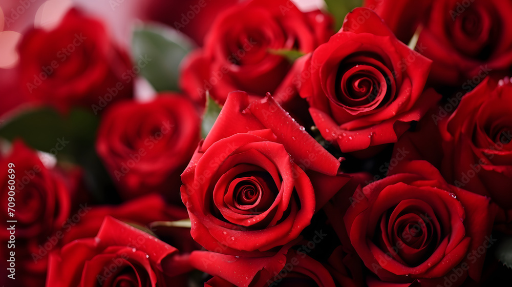 close up of red rose boquet. for valentines day holiday. romantic love wallpaper background for web design or print. close up of red rose boquet. for valentines day holiday. romantic love wallpaper background for web design or print.