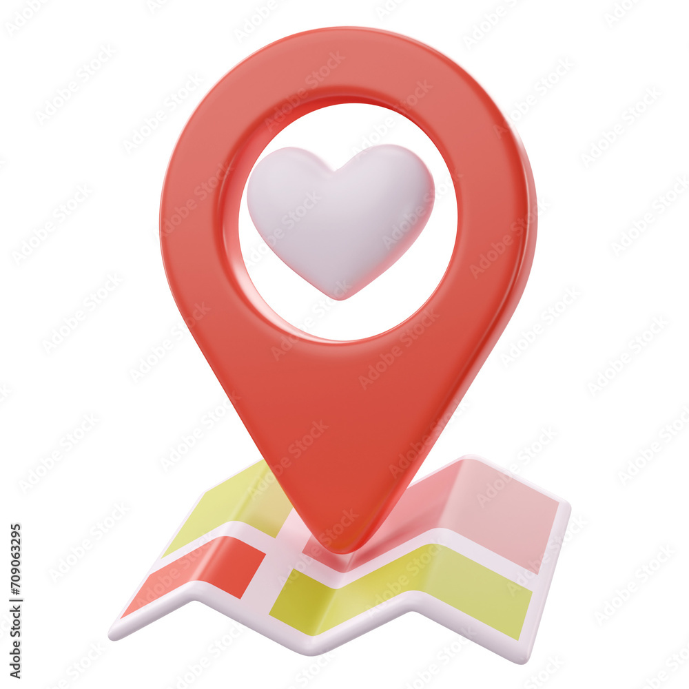 3d rendering of valentine's love location icon
3d rendering of valentine's love location icon