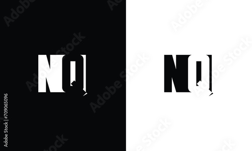 Letter NQ creative logo design vector