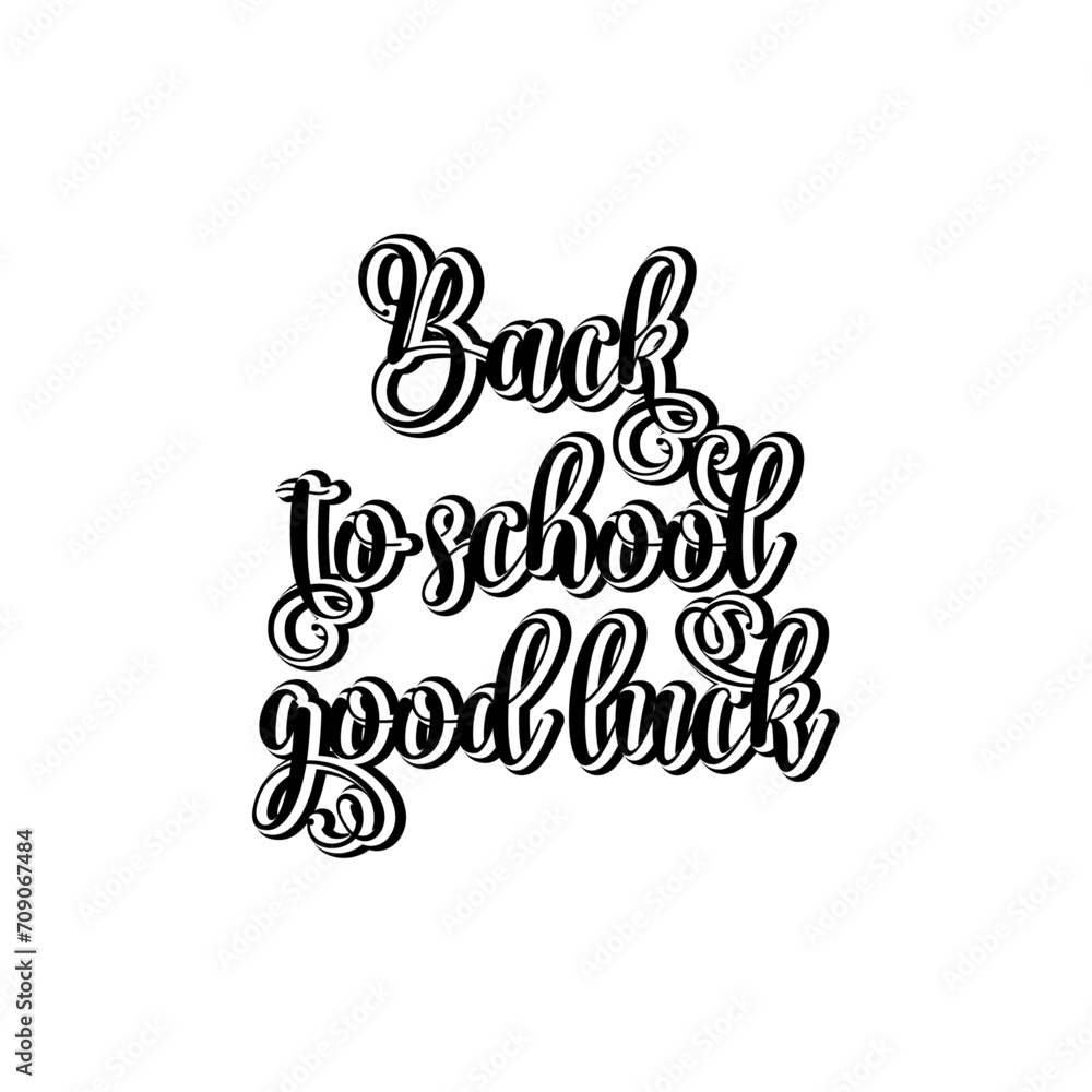 back to school motivational lettering vector design