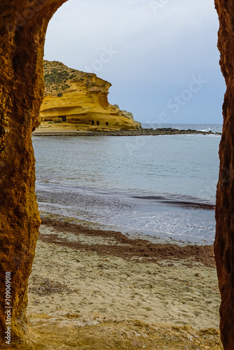 Playa de los Cocedores is a small beach between the municipalities of Pulpi and Aguilas.