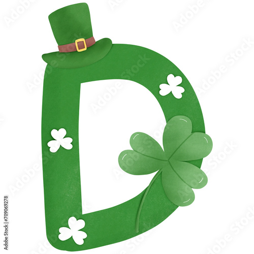 st patricks day Alphabet D
