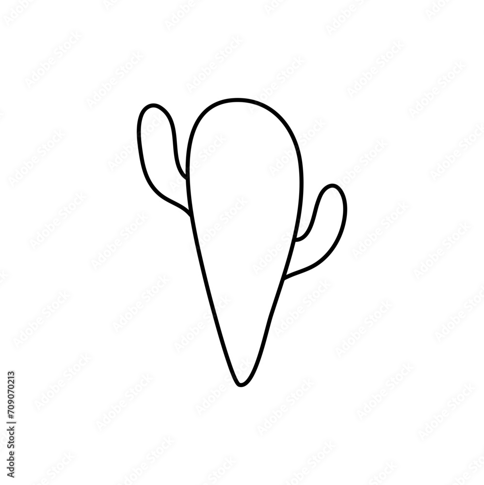Cactus Outline vektor Cactus Outline vektor