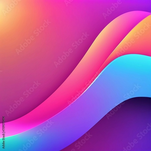 Vector gradient 3d abstract background, Generated AI