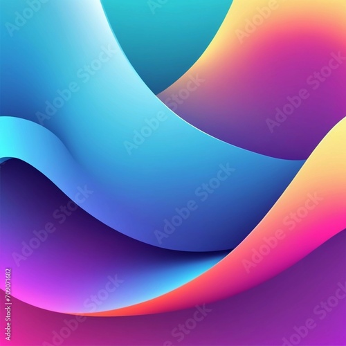 Vector gradient 3d abstract background   Generated AI