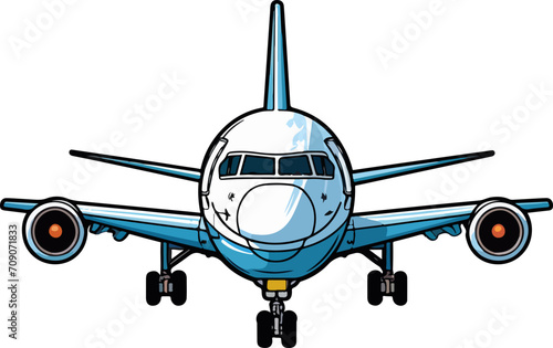Airplane clipart design illustration