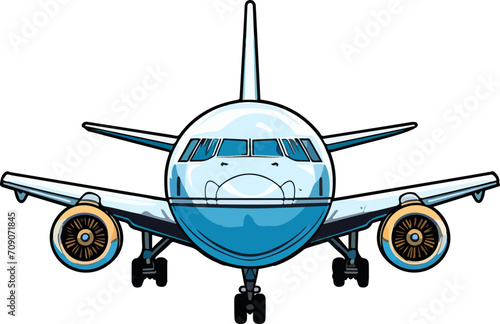 Airplane clipart design illustration