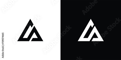 Minimalist Letter A A monogram logo design vector template