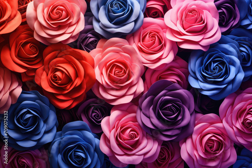 Colourful roses abstract background  floral wallpaper