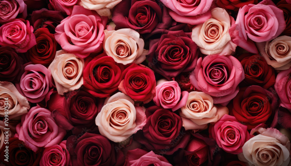 Bunch of beautiful roses walppaper 
