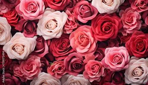 Bunch of beautiful roses walppaper 