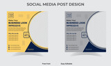 Business Social Media Post Design, Social media post design. Digital marketing Post design, unique social media post design, Eye catching design, Modern design. Social media post Design template	