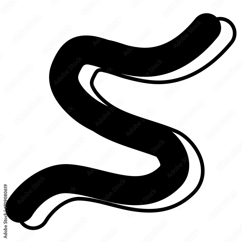 Naklejka premium Abstract Line bold