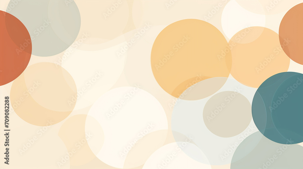 Background Of Circles Multicolored