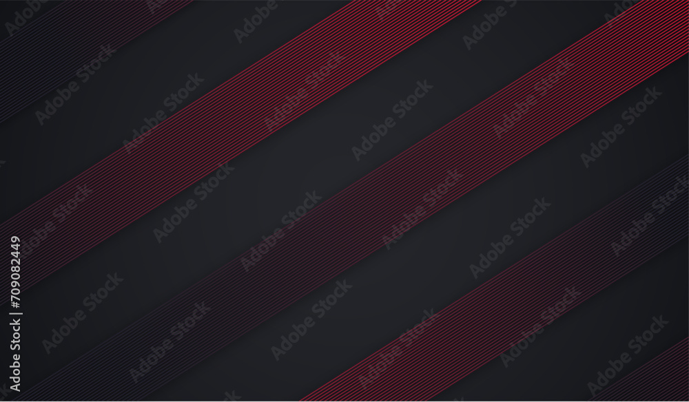 Obraz premium Dark abstract background with abstract diagonal lines. Futuristic technology concept, Suitable for cover, poster, brochure, banner, event, website template.
