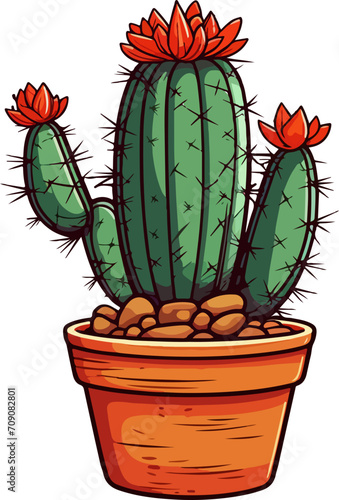 Cactus clipart design illustration