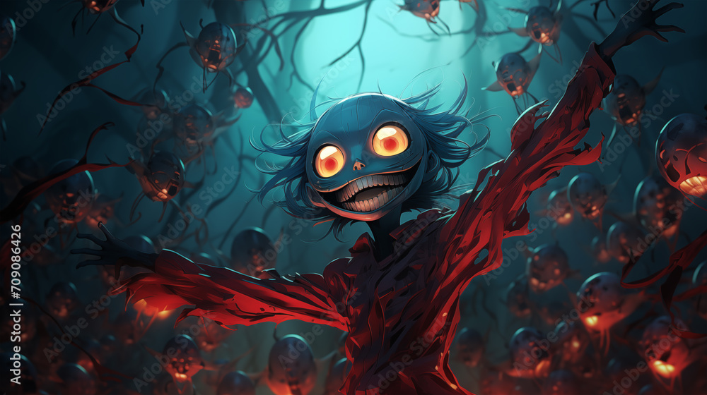 scary halloween background with skull scary halloween background with skull