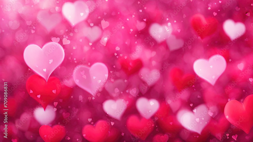 Valentines day blur background