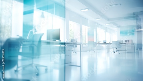 blurred background of the office
