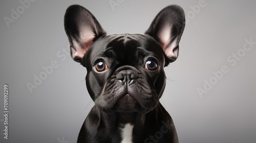 Portrait of cute french bulldog © Cholavit