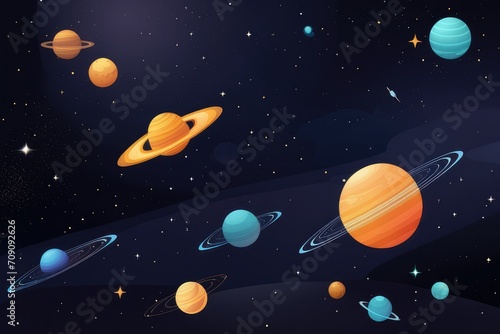 Space, galaxy background design