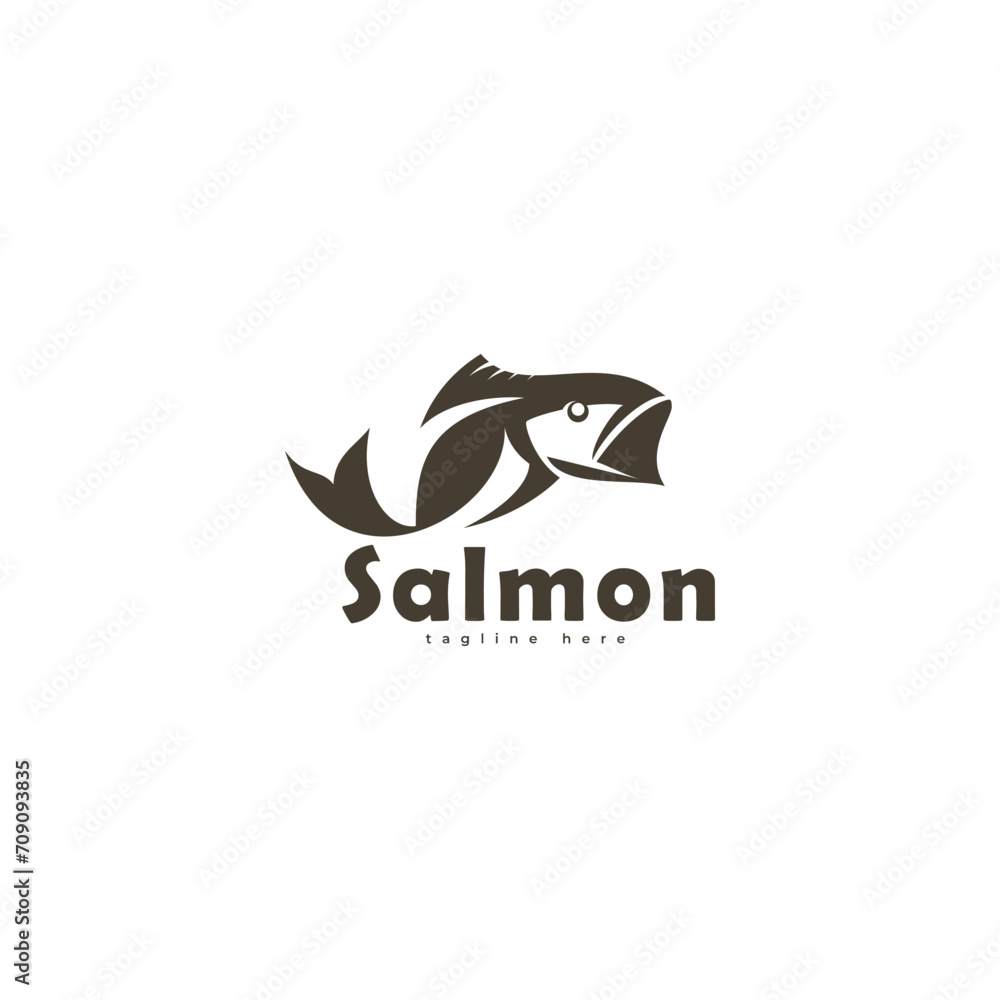 Salmon Fish Logo Vector Template Salmon Fish Logo Vector Template