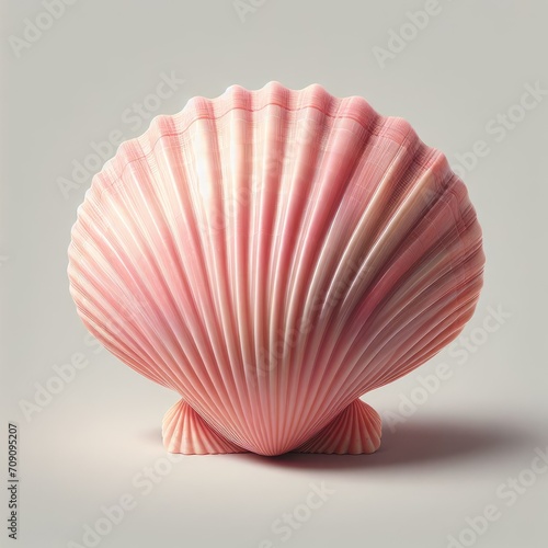 seashell on white