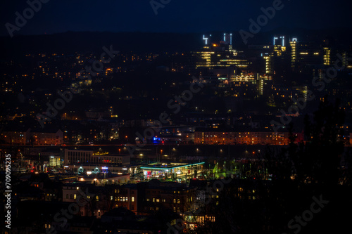 Bergische Universität Wuppertal bei Nacht