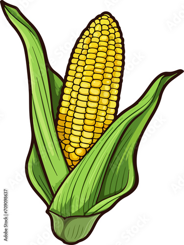 Corn clipart design illustration