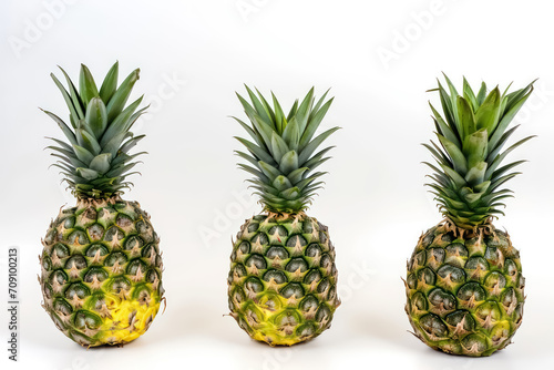 pineapple on white backdrop 