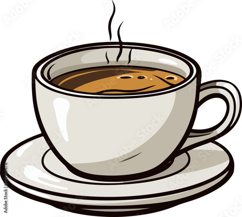 Coffee cup clipart design illustration