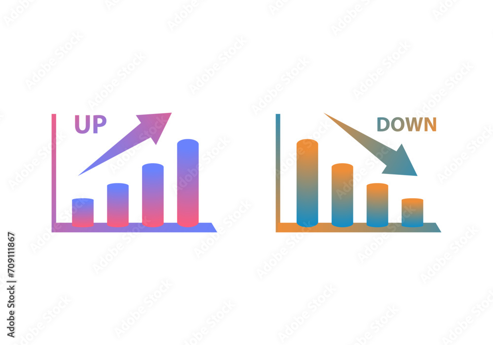 Illustration of an ascending sequence graph. Charts and impulse work systems Illustration of an ascending sequence graph. Charts and impulse work systems