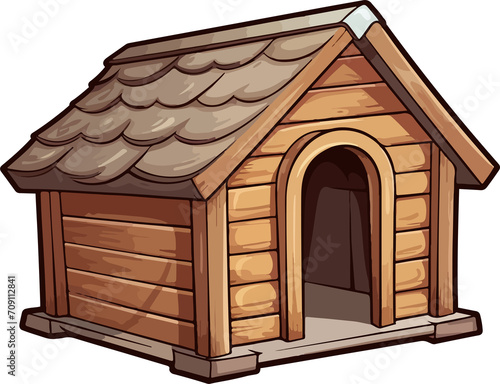 Dog house clipart design illustration