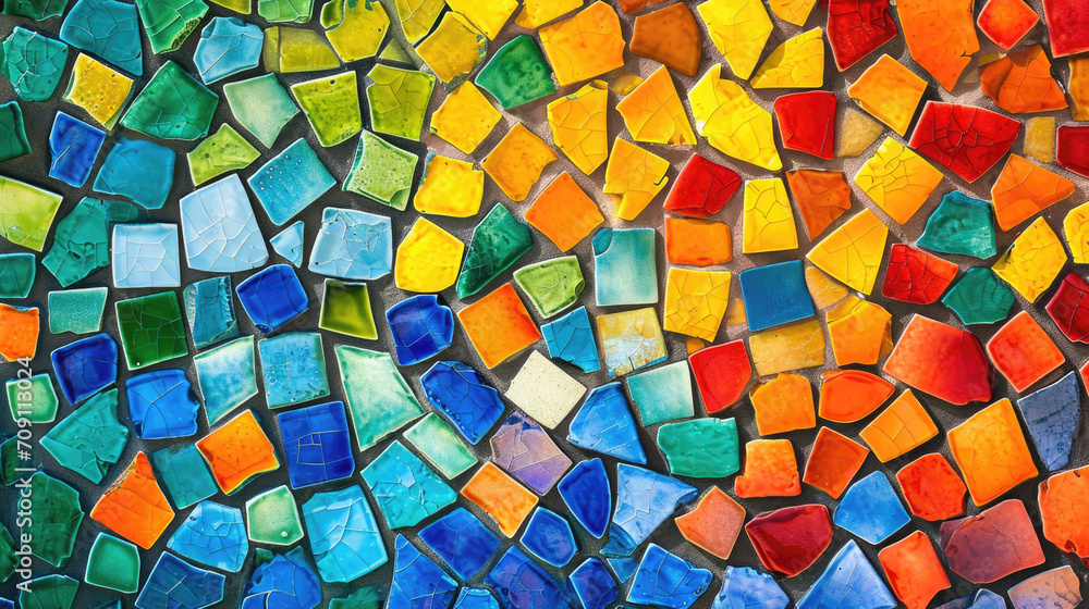 Artistic Background with Vibrant Tiles Artistic Background with Vibrant Tiles
