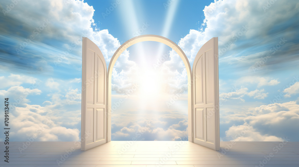 door to the sky. Generative Ai