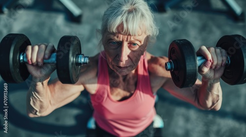 woman lifting weights.a healthy woman lifting dumbbells in the gym,