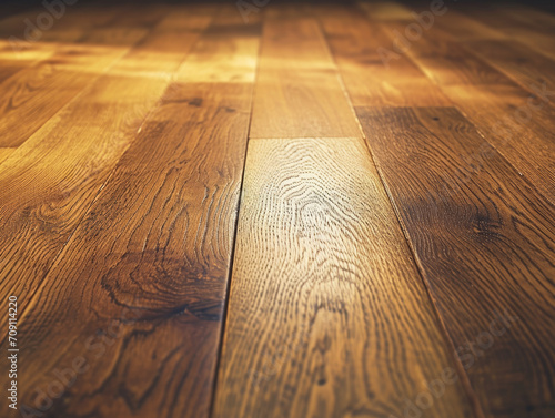 Closeup of a clean wooden floor