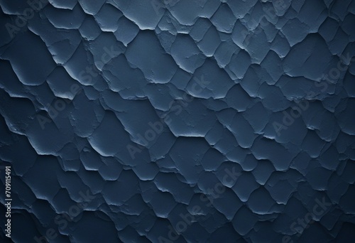 Background image of texture plaster on the wall in dark blue black tones in grunge style