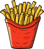 Fries clipart design illustration