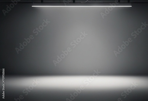 Light ackground image in gray tones with minimalist design of lights and shadows for product present photo