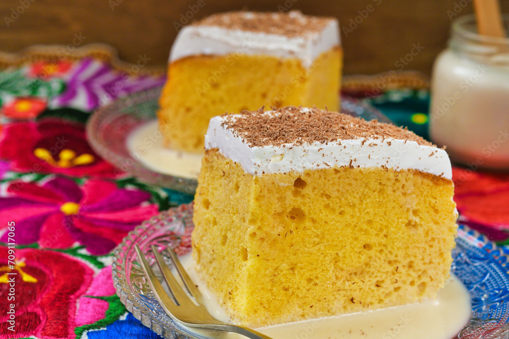 メキシコのスイーツ パステル・デ・トレス・レチェス(3種のミルクのケーキ)とトレス・レチェス コピースペースあり
Mexican sweets Pastel de Tres Leches( Mexican Tres Leches Cake,Tres Leches Cake,Three Milk Cake) and Tres Leches with copy space メキシコのスイーツ パステル・デ・トレス・レチェス(3種のミルクのケーキ)とトレス・レチェス コピースペースあり
Mexican sweets Pastel de Tres Leches( Mexican Tres Leches Cake,Tres Leches Cake,Three Milk Cake) and Tres Leches with copy space