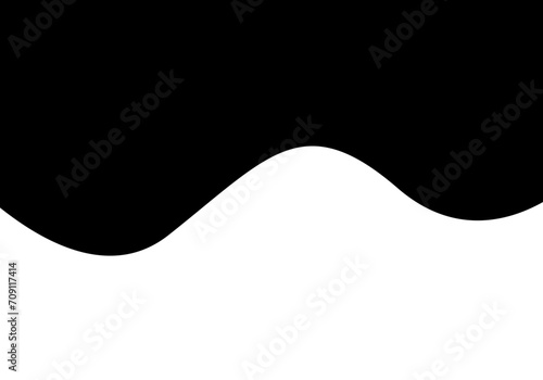 Fondo abstracto blanco y negro de capas onduladas.