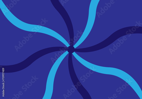 Fondo azul con remolino de capas. 