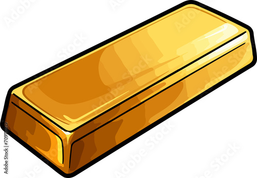 Gold bar clipart design illustration