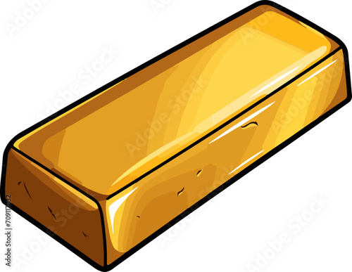 Gold bar clipart design illustration