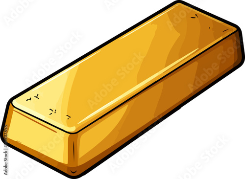 Gold bar clipart design illustration