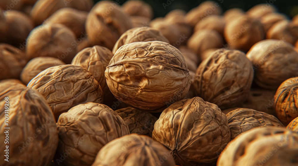Walnuts Texture For Healhy Food And Nutrition. Dried Fruits Texture Concept Walnuts Texture For Healhy Food And Nutrition. Dried Fruits Texture Concept